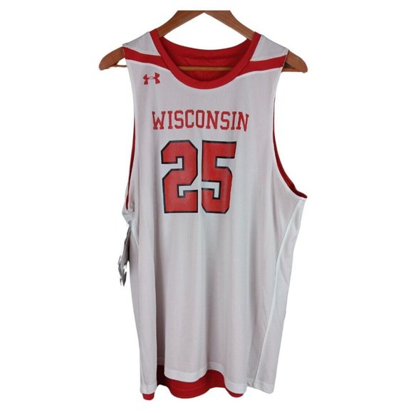 Under Armour Other - Under Armour Wisconsin Clutch 2 Reversible Basketball Jersey Men's SZ L